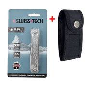 SWISS TECH 11 in 1 Mini Multitool Multi-function Tools with Scissors Screwdriver EDC Outdoor Survival Hand Tool