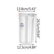 Grain Food Storage Tank and More: Kitchen Storage Box with Moisture-Proof Sealed Cans and Multi Grid Large Capacity Organizers
