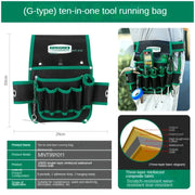 Electrician Tool Bag Professional Greener Tool Bag Waterproof Classic Kit Multi-functional Work Tools Portable Tools Organizer