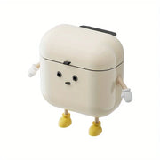 Kitchen trash can with lid, wall-mounted, no drilling, home toilet, no bending, high-appearance, hygienic bucket
