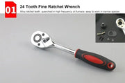 Professional Car Repair Tool Set Motorcycle Toolbox Set 46-Piece Set Car Repair Kit Ratchet Wrench Set Sockets Auto Repair Tools