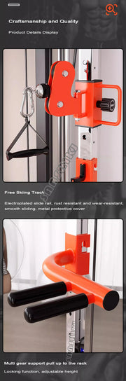 Multifunctional Squatting Frame, Gantry Frame, Household Fitness Equipment, Small Bird Comprehensive Trainer, New