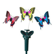 Garden Decoration Solar Powered Dancing Fluttering Butterflies Flying Humming Bird Garden Yard Outdoor Home Decoration Farmland