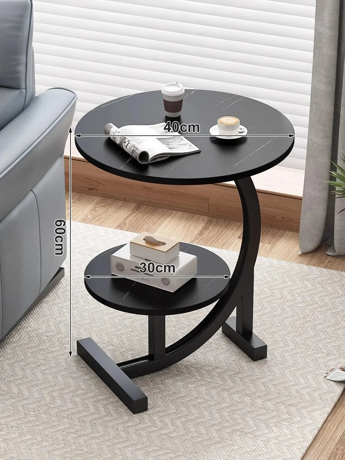 Sofa, Cabinets, Bedside Tables, Small Coffee Tables, Movable Small Side Tables, Leisure Small round Tables in the Living Room