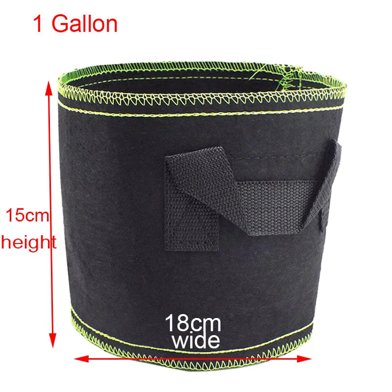 1/2/3 gallon Plant Grow Bags Nursery pots Veg Potato Transplanting planting Flower Pots Self-Adhesion Fabric Supplies Garden To