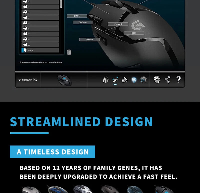Logitech G402 Wired Mechanical Programmable Gaming Mouse for PC and Laptop Players (especially those playing PUBG)