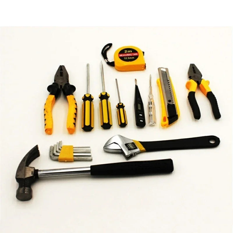 Portable 12 Piece Set Hand Tool Kit Set Household Multifunction Combination Hardware Tools Auto Repair Tools Electrician Tools