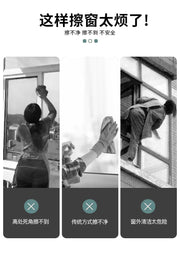 Window Clean Squeegee Mop Soft Microfiber Wiper Telescopic Glass Brush Multi-function Scraper Cleaning Dust Household Clean