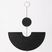Boho Room Decor Black Wall Art Wood Dream Catcher Geometric Farmhouse Tassel Macrame Wall Hanging Bedroom Rustic Decor for Home