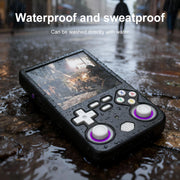 Games Console Soft Cover for R36 Ultra Gaming Accessories Against Scratch and Drop-Black Silicone Protective Case with Lanyard