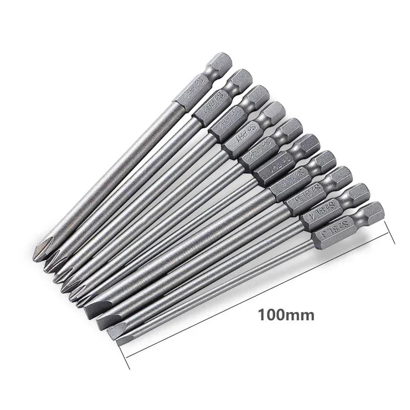 Screwdriver Set Strong Magnetic Batch Head Steel Slotted Phillips Screw Driver Bits Car Repair Utility Electric Tool Accessories