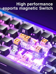 AULA HERO 68HE Magnetic Switch Keyboard Rapid Trigger 8K Return Esports Gamer Keyboard RGB Wired Gaming Keyboard