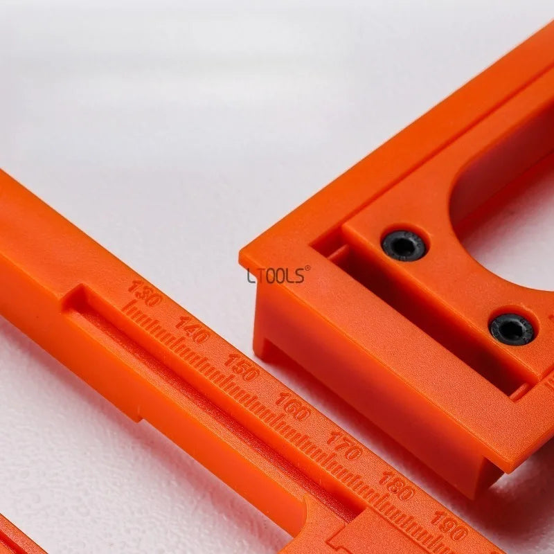 Woodworking Tools Slotting Template Adjustable Length Positioning Board with Scale Base Plate Suitable for Concealed Hinges