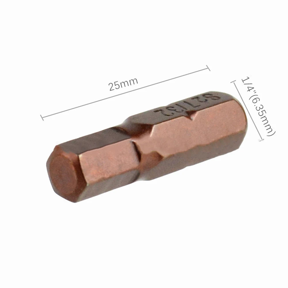 12pc/24pc Screwdriver Bit Set 25mm 1/4in Hex Shank Security Magnetic Driver Bit Pneumatic Electric Screwdriver Bit Hand Tool Set