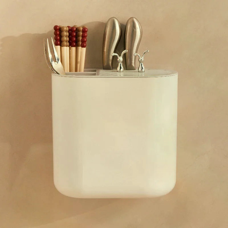 Kitchen Storage Chopsticks Rack Space Saving Tableware Storage Holder Kitchen Chopstick Drain Box Kitchen Knife Storage Rack