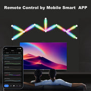 LED Smart Wall Lamp RGBIC Light Bar DIY Atmosphere Night Light APP Music Rhythm TV Backlight Bedroom Game Room Decoration