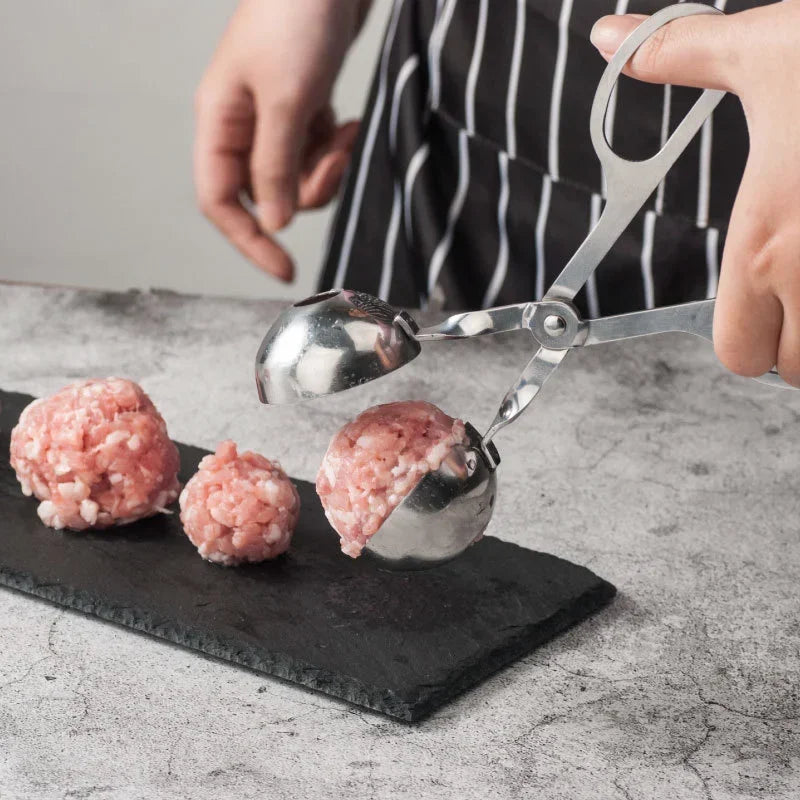 Kitchen Accessories Gadgets - Meatball Maker Clip, Fish Ball, Rice Ball Making Mold Form Tool, Stainless Steel Cuisine