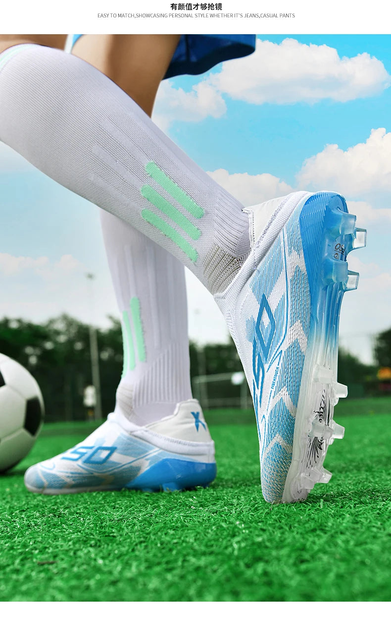 Men Women Soccer Shoes Society Professional Ultralight Cleats Indoor Football Shoes Training Outdoor Football Boots Resistant