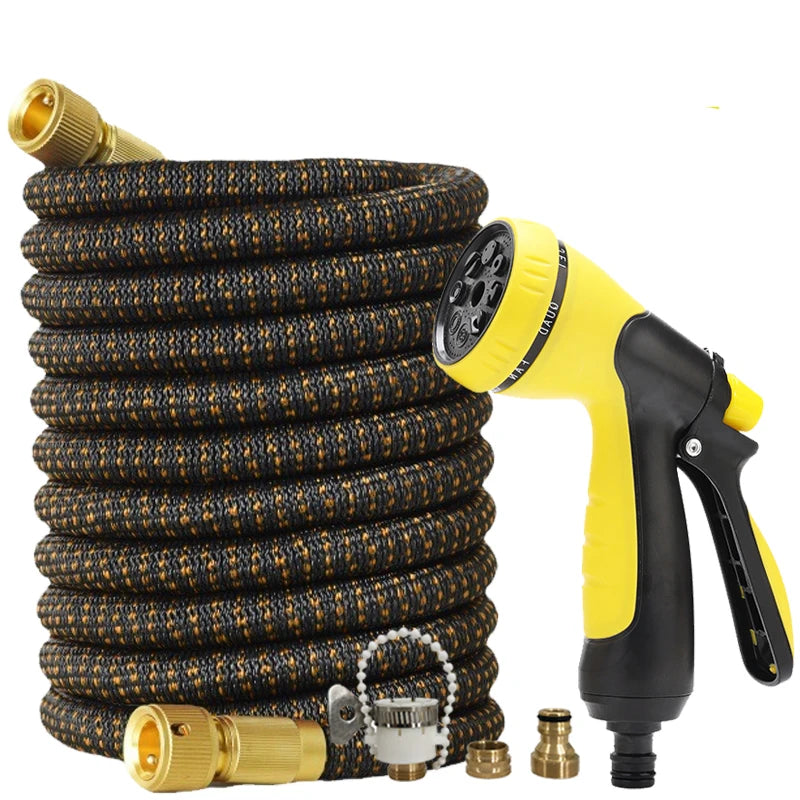 25/50/75/100 FT Gardening Magic Hose, High-Pressure Water Gun, Multiple Spray Modes, Garden Water Pipe, Irrigation Tools