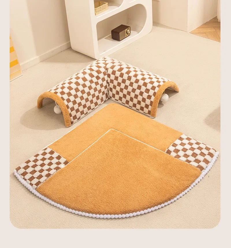 Cat Bed Can Play Cat Tunnel Dog House Bed Kitten Dog Basket Bed Cute Cat House Home Mat Pet Kennel Products Cama Para Gatos