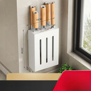 Kitchen knife storage box, knife holder, non-perforation, wall-mounted rack, kitchen items，kitchen accessories organizer