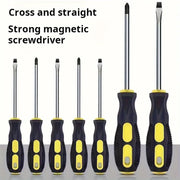 2-piece Screwdriver Set —— Made of Chrome Vanadium Steel, with Magnetic Tips and Non-slip Cushioned Grip Handles.