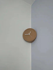 Living Room Silent Wall Clocks Simple Non-Ticking Punch-Free Corner Wall Clock Bedroom Technology Luxury Art Home Decoration