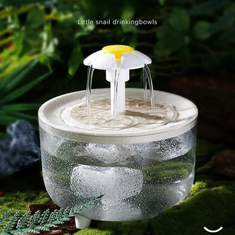 Cat drinking fountain with continuous constant-temperature heating for winter water dispenser for kittens water feeding bowl