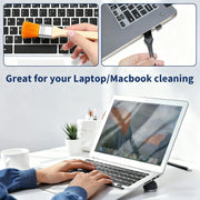 Mobile Phone Cleaning Set: Screen Cleaner, Wet/Dry Wipes，Dust Remover Stickers，Detail Brushes & Swabs，For Phones/Tablets/Laptops