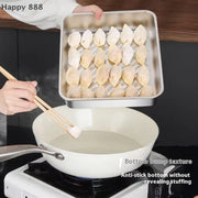 Stainless Steel Kitchen Storage Container With Tray – Refrigerator Organizer For Dumplings, Fruits, Vegetables, Meat, And Cakes