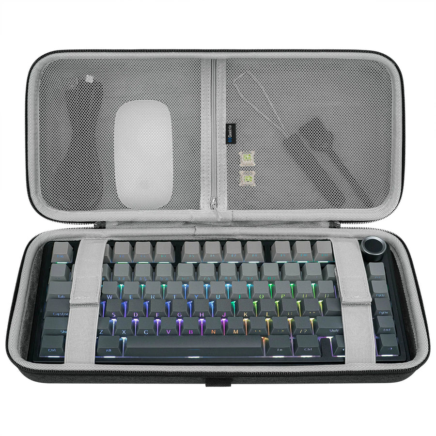 Geekria 75% 84-Key Gaming Keyboard Case, Compatible with Keychron K2 / K2 HE, Logitech POP Keys / MX Mechanical Mini