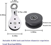 Fitness Loading Lifting Pulley Training Stainless Steel Mute Strength Trainer Heavy Bearing Workout Equipment Home Gym