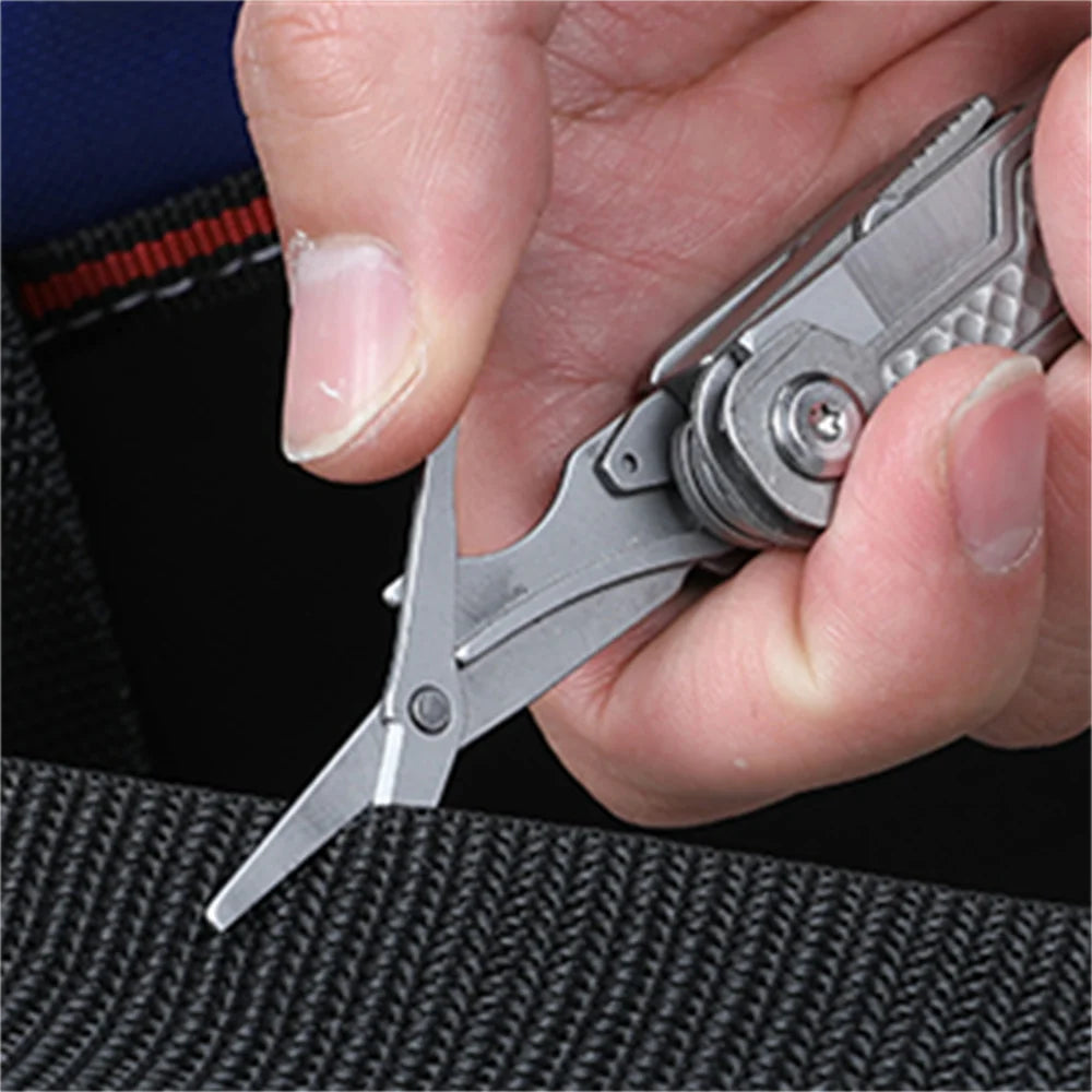 SWISS TECH 11 in 1 Mini Multitool Multi-function Tools with Scissors Screwdriver EDC Outdoor Survival Hand Tool