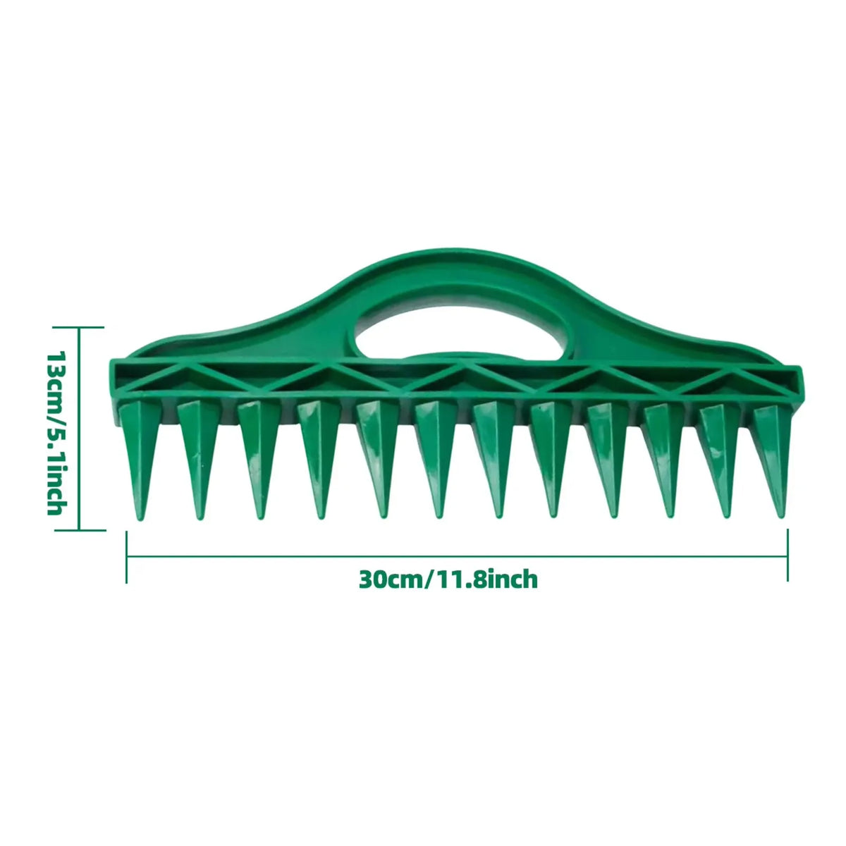 Garden Seed Seeder Durable Plastic Hand Dibbler Garden Seeder Tool 12-Hole Fast Seeding Waterproof Planting Aid Garden Tools
