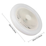 Smart Ceiling Fan 30W  Fans With Lights Remote Control Bedroom Decor Ventilator Lamp Air Invisible Blades Silent for Living Room