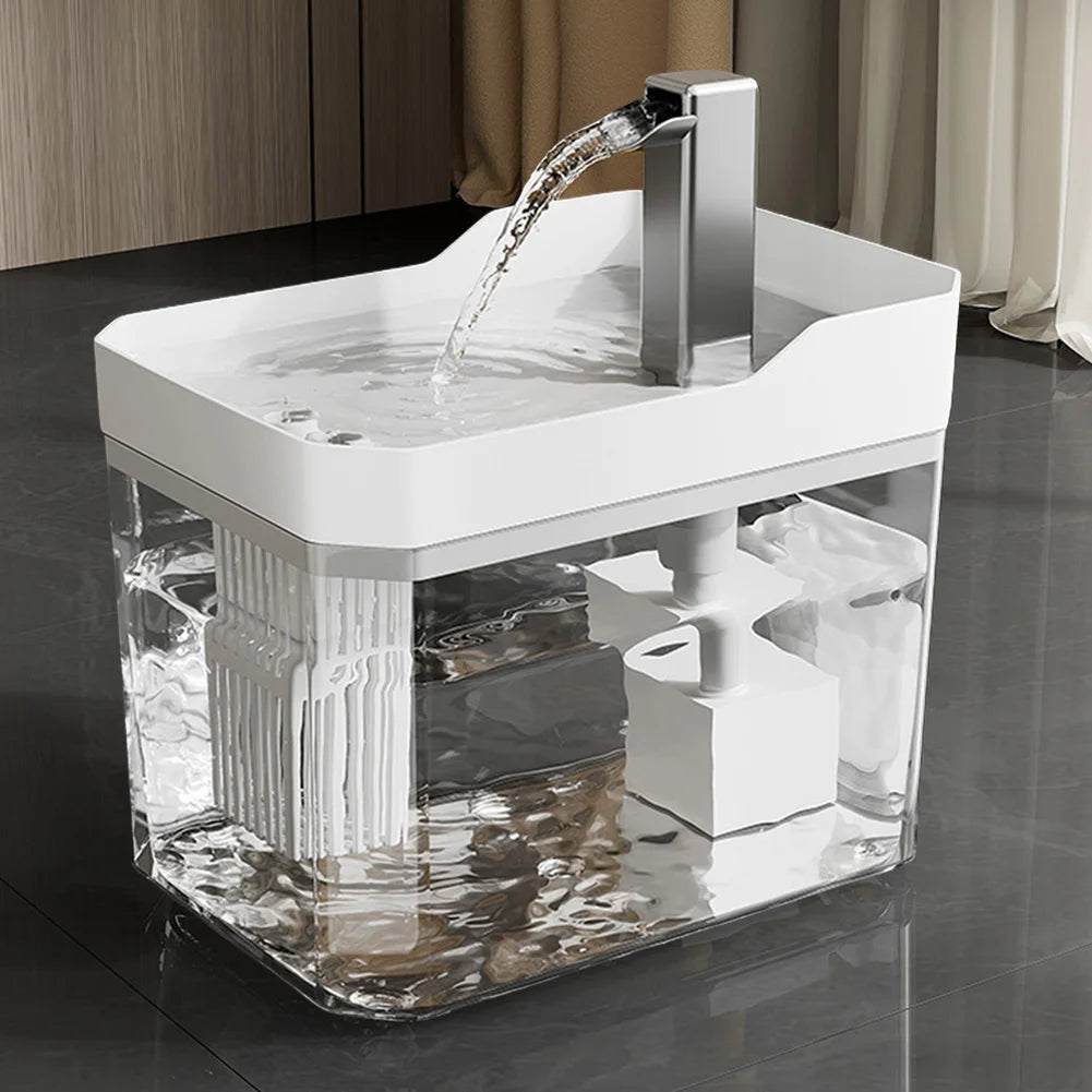 Cat Water Fountain with Quiet Pump Auto Filter USB Anti-Dry Burning Dog Water Dispenser Cat Fountain for Cats Indoor