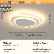 2025 New Arrival: Minimalist Oval Smart Ceiling Light | Artistic Lighting for Living Room & Master Bedroom