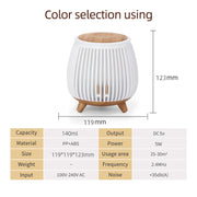 Air diffusers home idea household supplies decorative lights wood grain design mini desktop aromatherapy diffuser humidifier