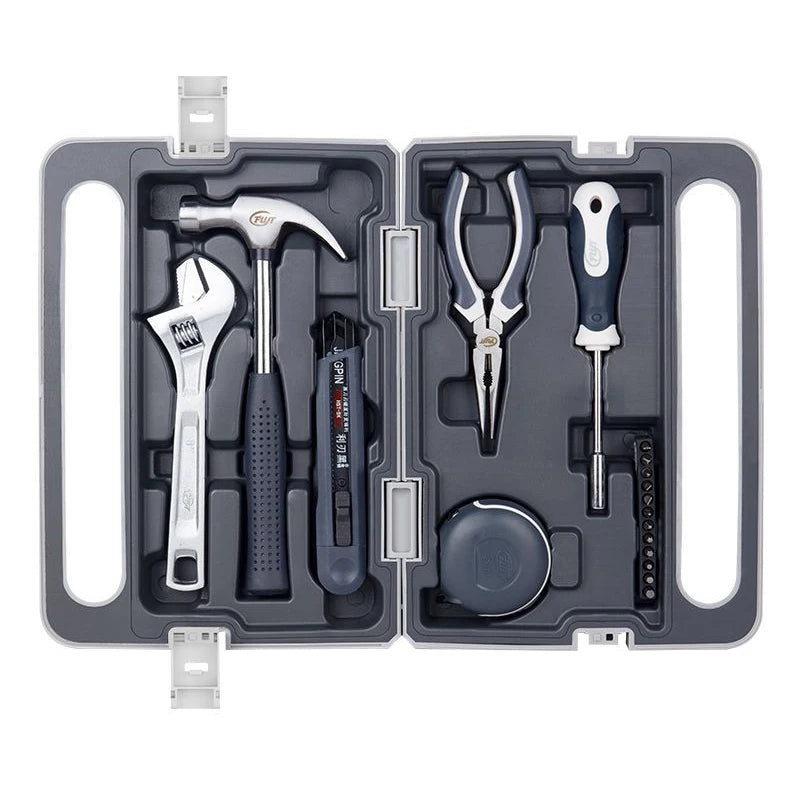 Complete Toolkits Household Multifunctional Organizer Kits Large Hard Case Tools Kit Maintenance Worker Metal Portable Toolkit