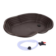 Reptile Bathing Pool Amphibians Accessories Large with Ramp Reptile Water Bowl for Tortoise Turtle Hamster Scorpion Leopard