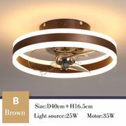 Modern New Smart LED Ceiling Fan Lights Remote Control Dimmable Bedroom Decor Ventilador Lamp Living Dining Room Indoor Lighting