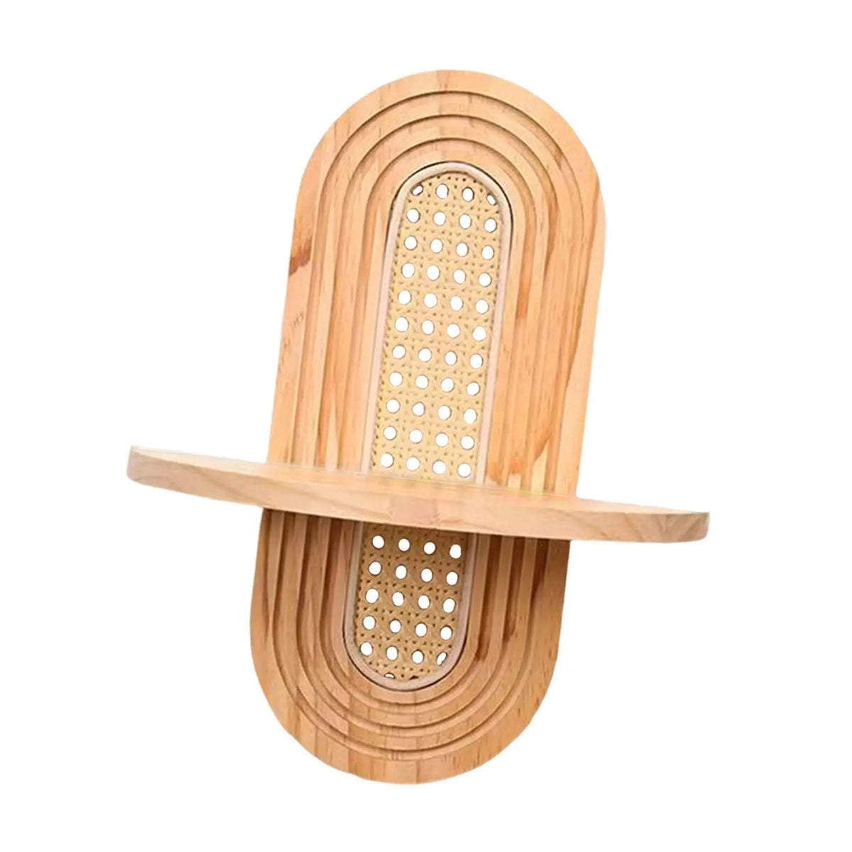 Arch Wooden Shelf Boho Home Decor for Figurines Display Living Room Bathroom