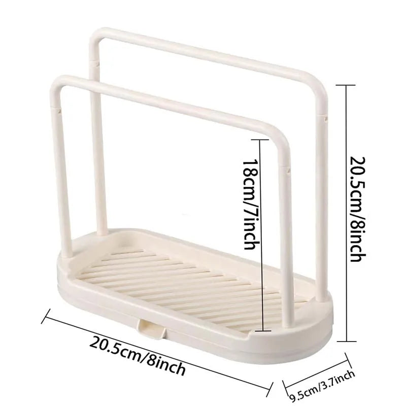 Kitchen Rag Drain Stand Kitchen Accessories Sink Drainage Shelf Sink Drain Storage Basket for Sponge Rag Wire Ball 1/2/3PCS
