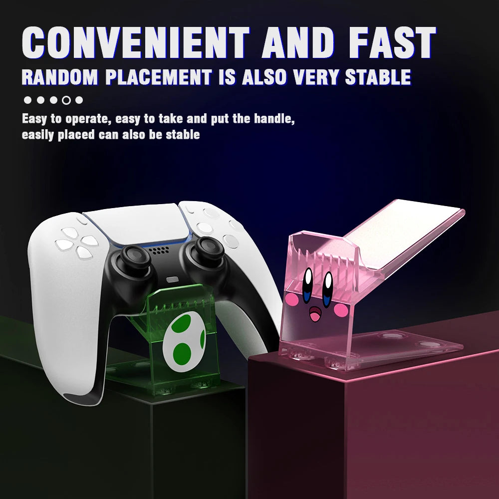 Cute Game Controller Bracket Mount Space Saving Gaming Headset Holder Storage Rack Gamepad Stand for PS5/PS4/PS3/Xbox/Switch