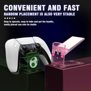 Cute Game Controller Bracket Mount Space Saving Gaming Headset Holder Storage Rack Gamepad Stand for PS5/PS4/PS3/Xbox/Switch