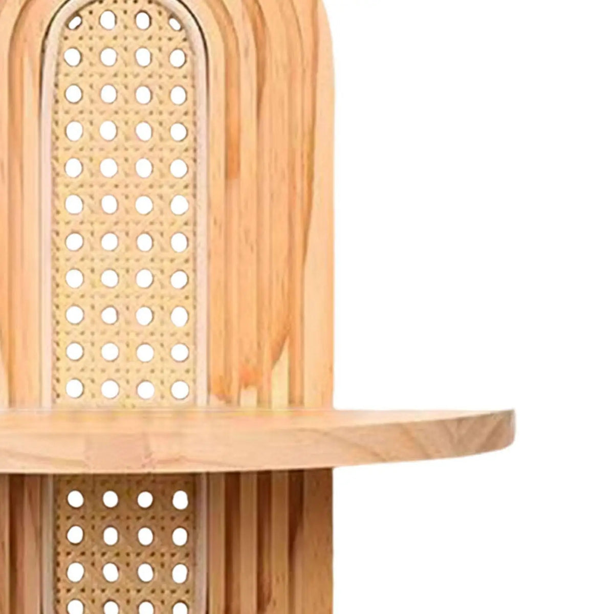 Arch Wooden Shelf Boho Home Decor for Figurines Display Living Room Bathroom