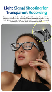 2025 New 800W Pixel HD Camera 32GB Smart Glasses Women Take photo shoot Video AI Translation Recording Waterproof AI Glasses Men