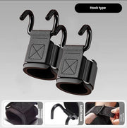 1PairWeight Lifting Hook Grips With Wrist Wraps Hand-Bar Wrist Strap Gym Fitness Hook Weight Strap Pull-Ups Power Lifting Gloves