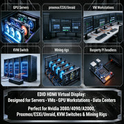 8K HDMI Dummy Plug - New-Generation EDID Emulator, Headless HDMI Dongle, Supports 7680x4320 RGB  for Gaming & Remote Access