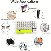 Screwdriver Set 33 in 1 Phillips Torx Hexagonal Precision Screw Driver Bit Manual Repair Tool for iPhone PC Camera Watch Glasses